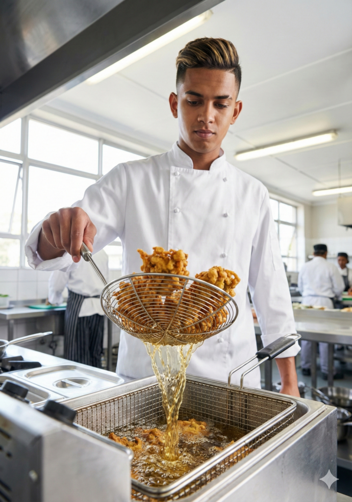 Chickpea pakoras plated as a gluten-free, plant-based snack