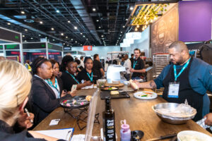 Hostex 40 trade show floor featuring hospitality suppliers and industry professionals in South Africa