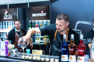 Global exhibitor pavilions at Inside Hostex 2026 featuring international hospitality suppliers