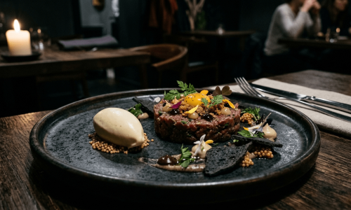 Venison-Tartare-with-Mustard-Ice-Cream.